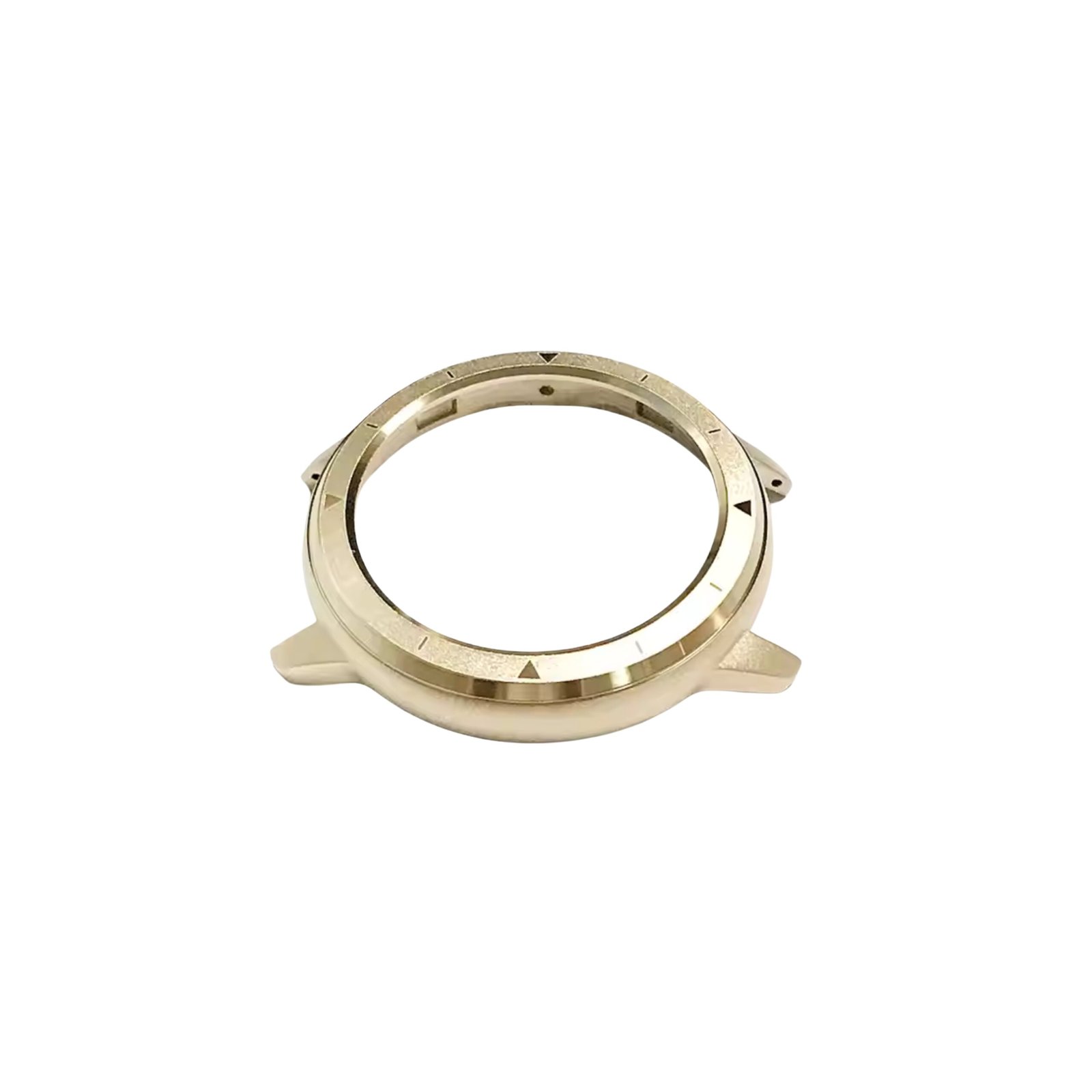Watch dial brass mount – cnc turned ring for fine watchmaking.