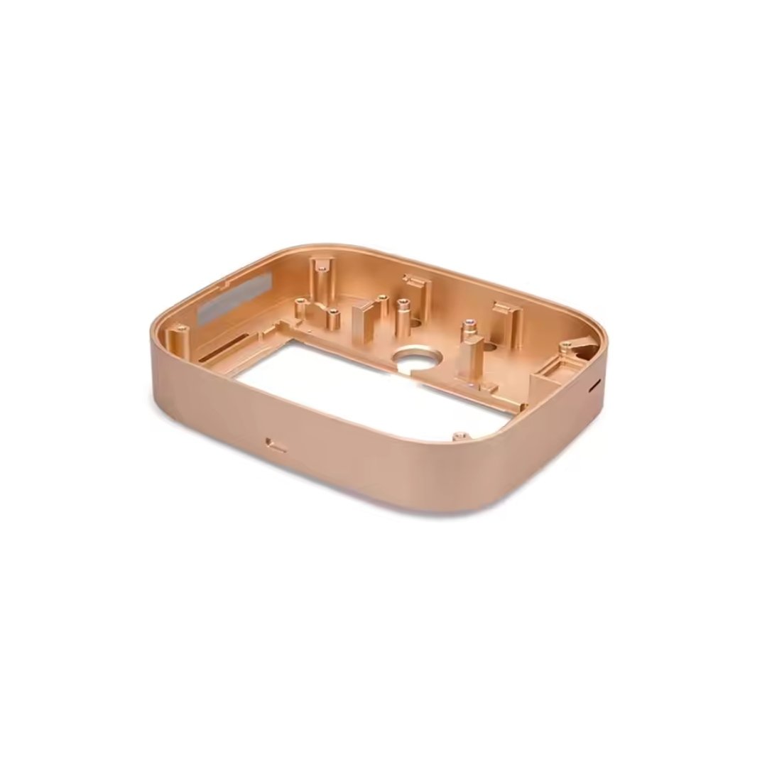 Custom smart lock enclosure made from precision aluminum alloy, suitable for home and hotel locks.