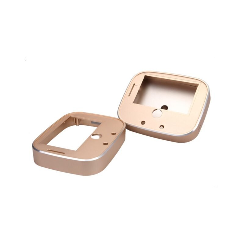 Anodized aluminum smart lock housing, CNC processed with scratch-resistant surface finish.