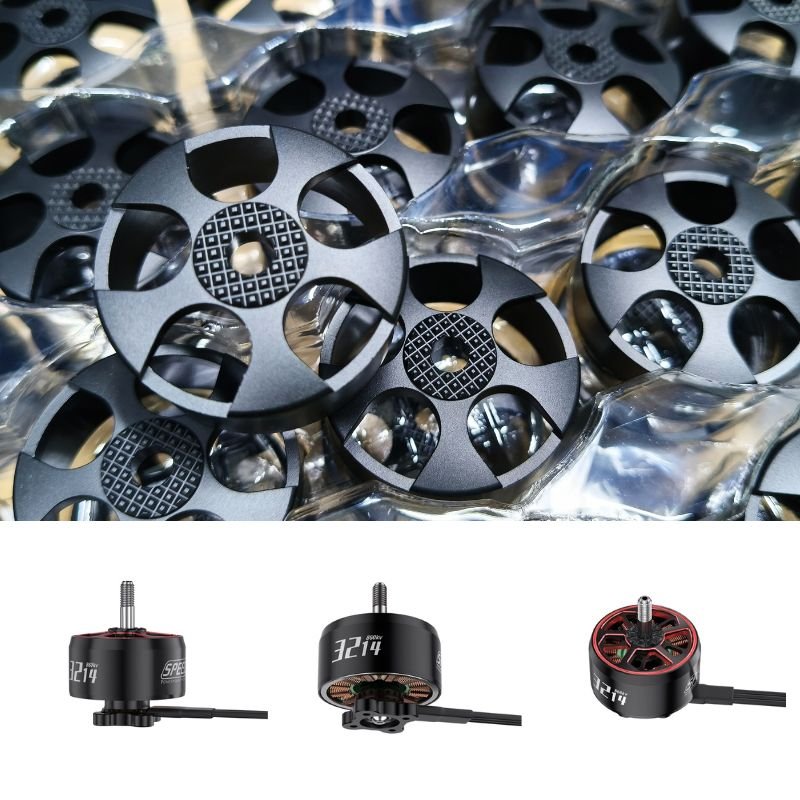 Custom Machined Rotor Housings, Stator Bases, and Mounting Accessories — Designed for High-Performance Brushless Motors.