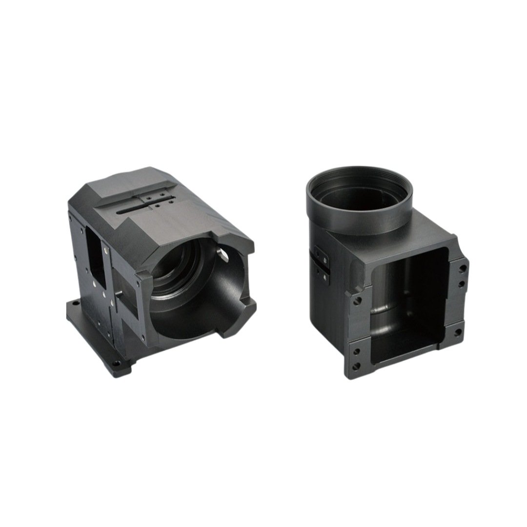 CNC machined ABS plastic housing for electronic control devices.