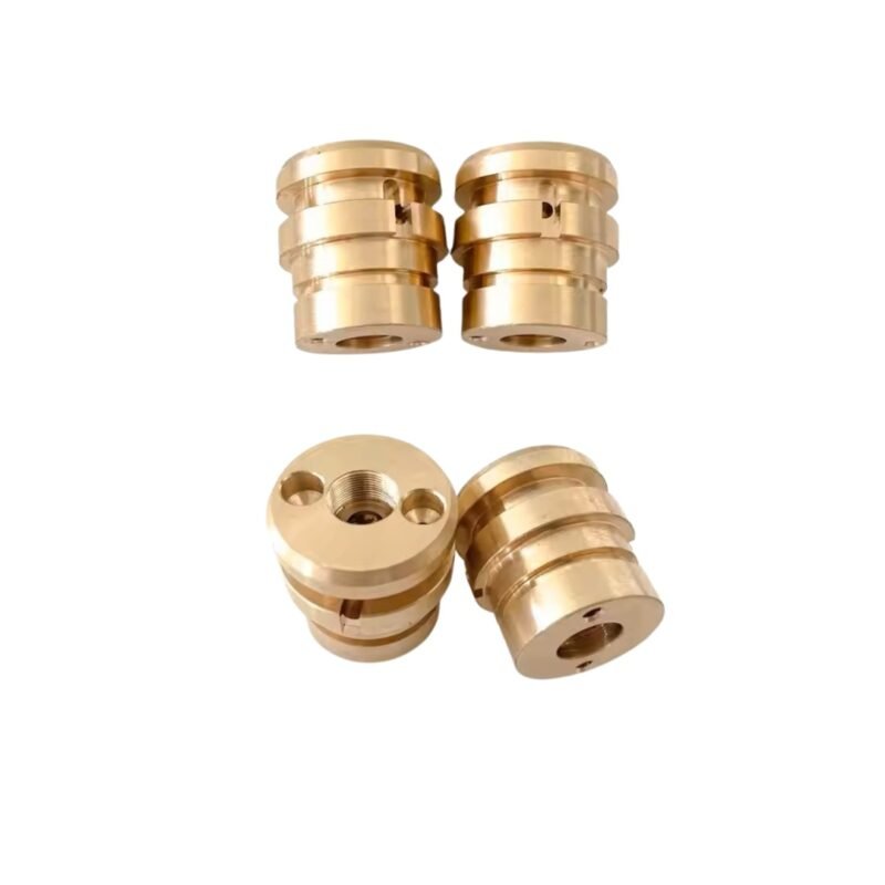 High-polished brass part for decorative or structural use.