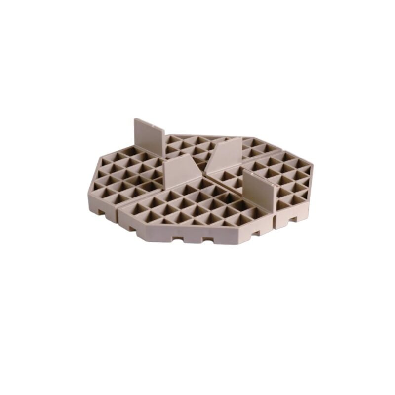 CNC turned PE component for hygienic medical housings.