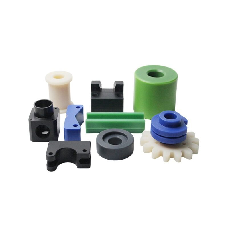 POM bracket precision milled for automated equipment.