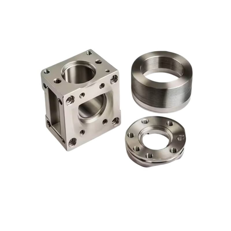 Precision-turned stainless steel shaft with high corrosion resistance.