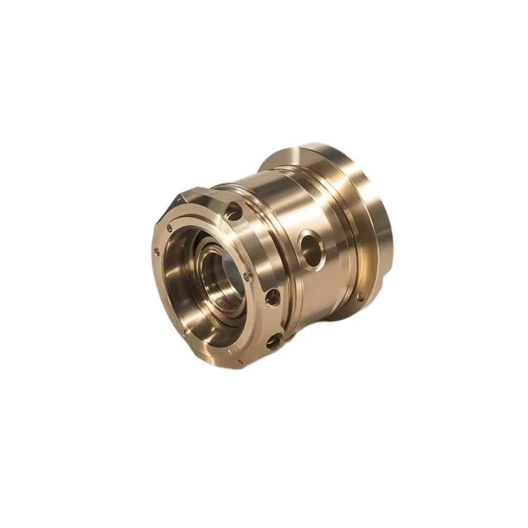 CNC stainless steel housing for engine component support.