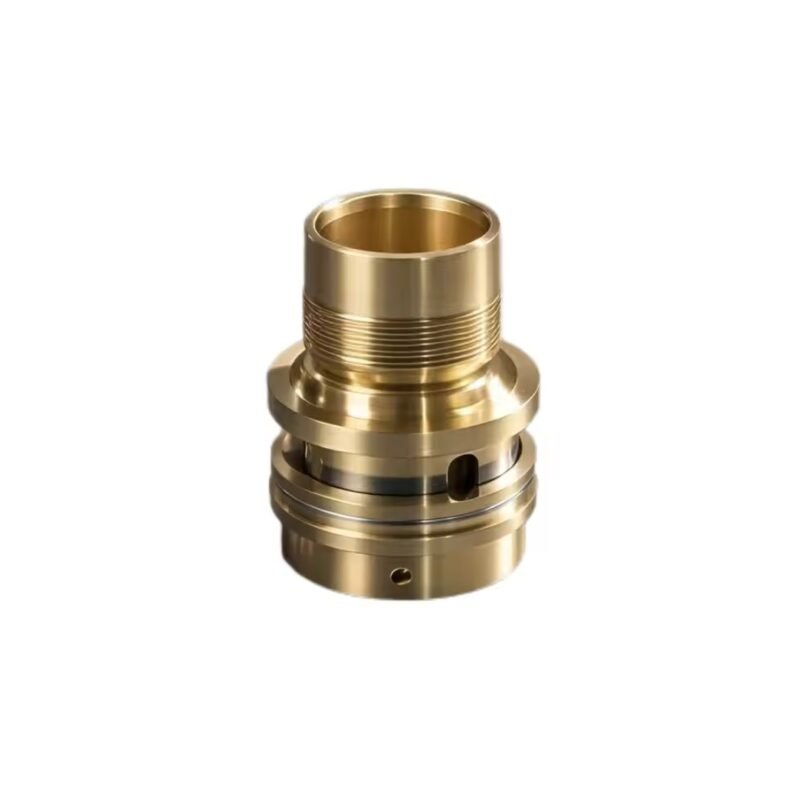 CNC stainless steel housing for engine component support.